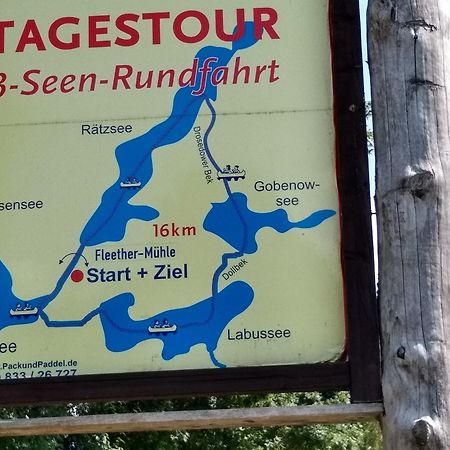 Zwei Seen Ferienhaus Canow Zewnętrze zdjęcie